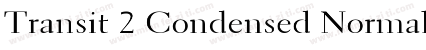 Transit 2 Condensed Normal字体转换